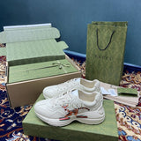 Gucci neutral cream luxury sneakers view 5 streetwear statement look