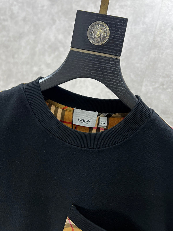 Close-up of Burberry designer clothing craftsmanship