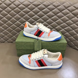 Gucci muted earth tones luxury sneakers view 8 heritage-inspired look