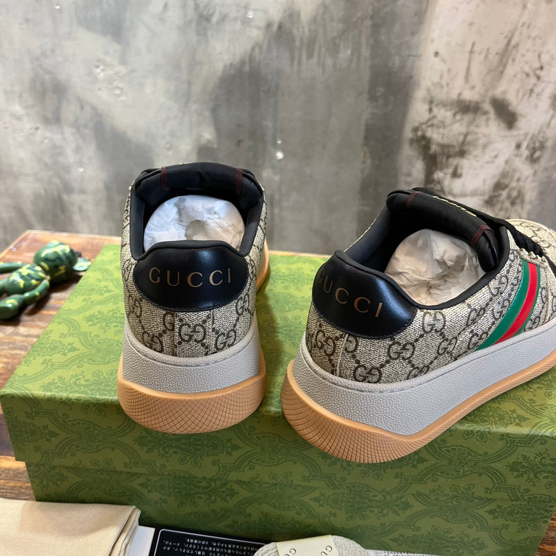 Gucci two-tone luxury sneakers view 7 sleek tonal finish
