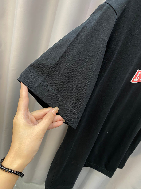 Side profile of Louis Vuitton cotton t-shirt with tailored silhouette