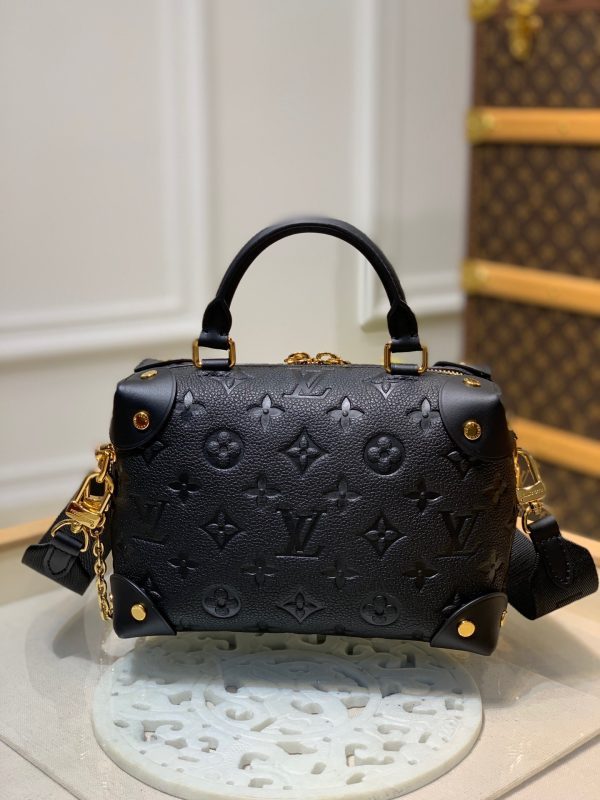 Close-up detail of elevated classic women's handbag – women's statement bag