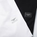 Close-up detail shot of Polo cotton polo shirt with signature branding
