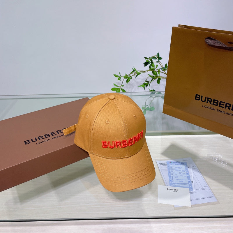 Front view of Burberry unisex cap