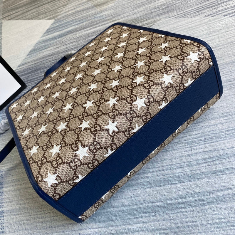Back view of statement signature women's handbag – women's everyday handbag