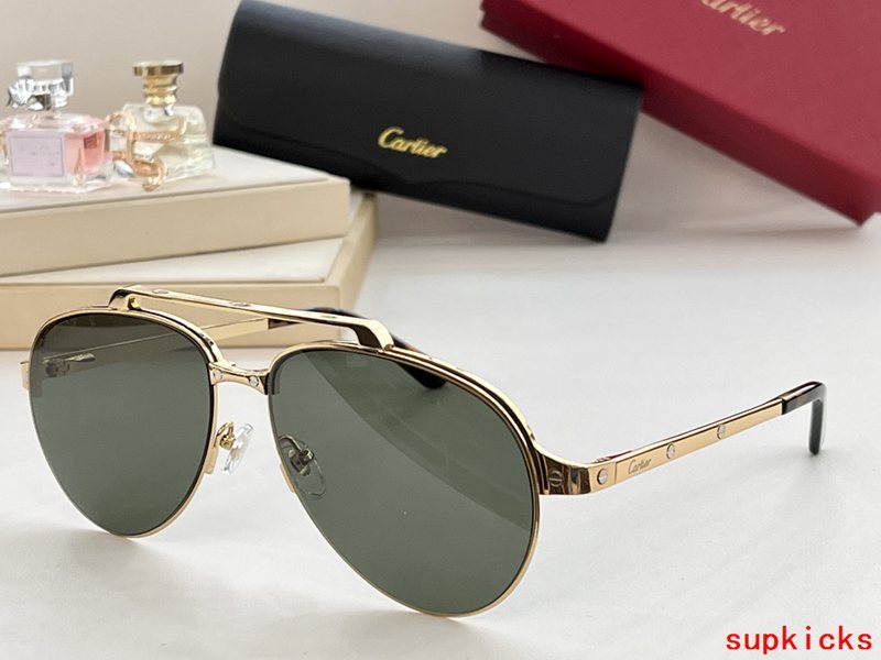 Full view of Cartier unisex sunglasses