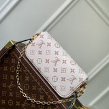  Modern handbag carried on shoulder