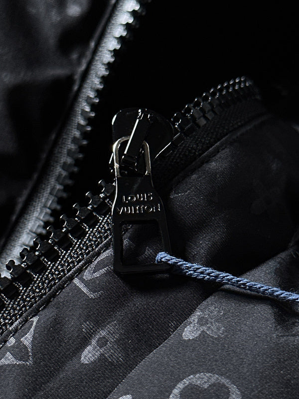 Flat lay presentation of Louis Vuitton luxury clothing with everyday silhouette