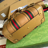 Interior view of structured polished women's handbag – women's everyday handbag