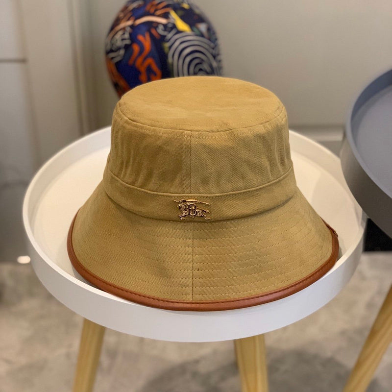 Close-up detail view of Burberry unisex cap