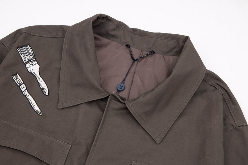 Full styled look of Louis Vuitton luxury clothing with contemporary cut