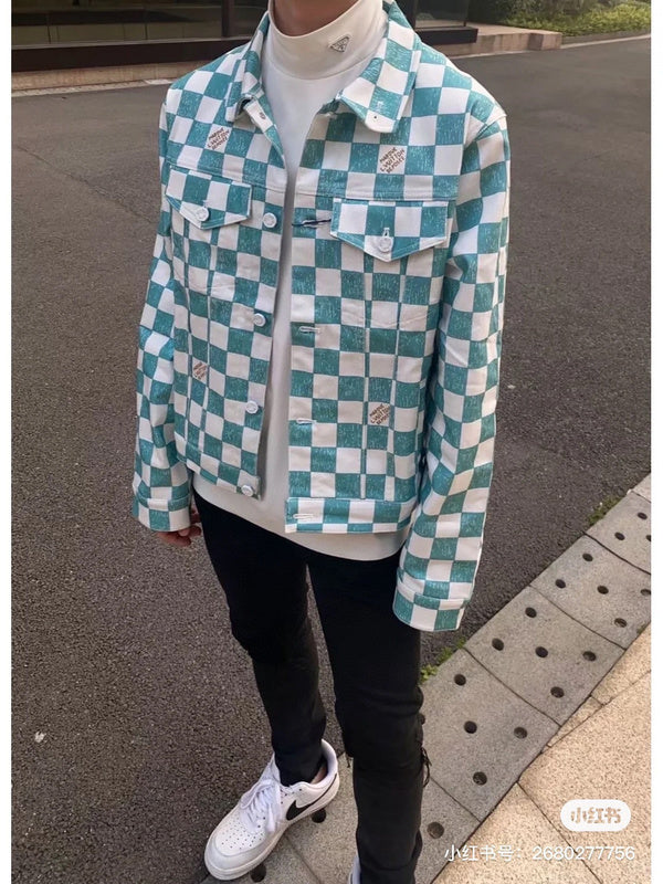 Full styled look of Louis Vuitton luxury clothing with streetwear-inspired cut