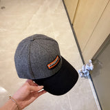 Angled view of Burberry unisex cap
