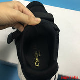 Dior Black Loafer Flats - Angled View