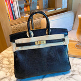 Side view of smart structured handbag
