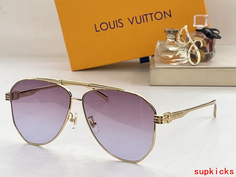 Angled view of Louis Vuitton unisex sunglasses