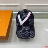 Close-up detail view of Louis Vuitton unisex cap