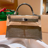 Close-up detail of statement bag design