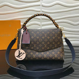 Side profile of signature sleek women's handbag – women's premium purse