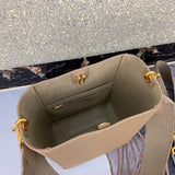 Top view of modern sleek women's handbag – women's premium purse