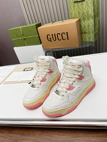 Gucci Designer sneakers in fresh white-and-black sleek tonal finish front view