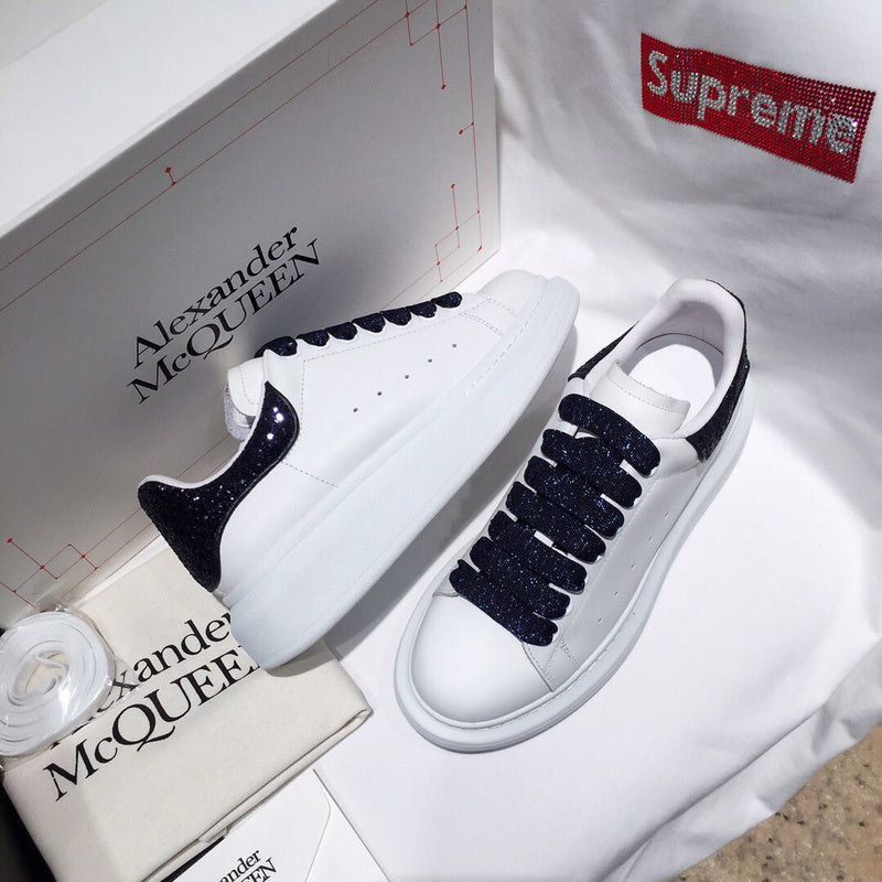 Alexander McQueen crisp white luxury sneakers view 8 cushioned comfort fit