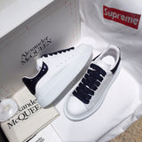 Alexander McQueen crisp white luxury sneakers view 8 cushioned comfort fit