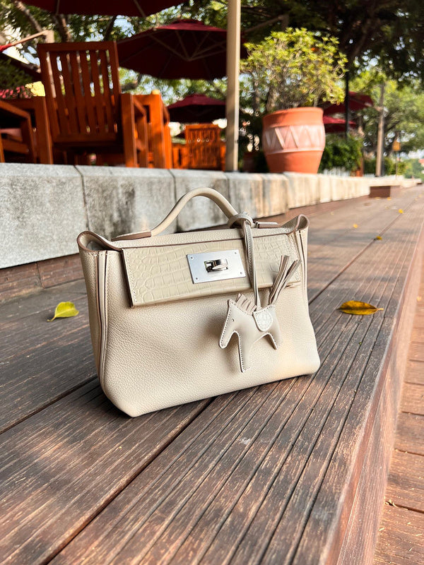 Close-up detail of contemporary bag design