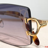 Close-up detail view of Cartier unisex sunglasses