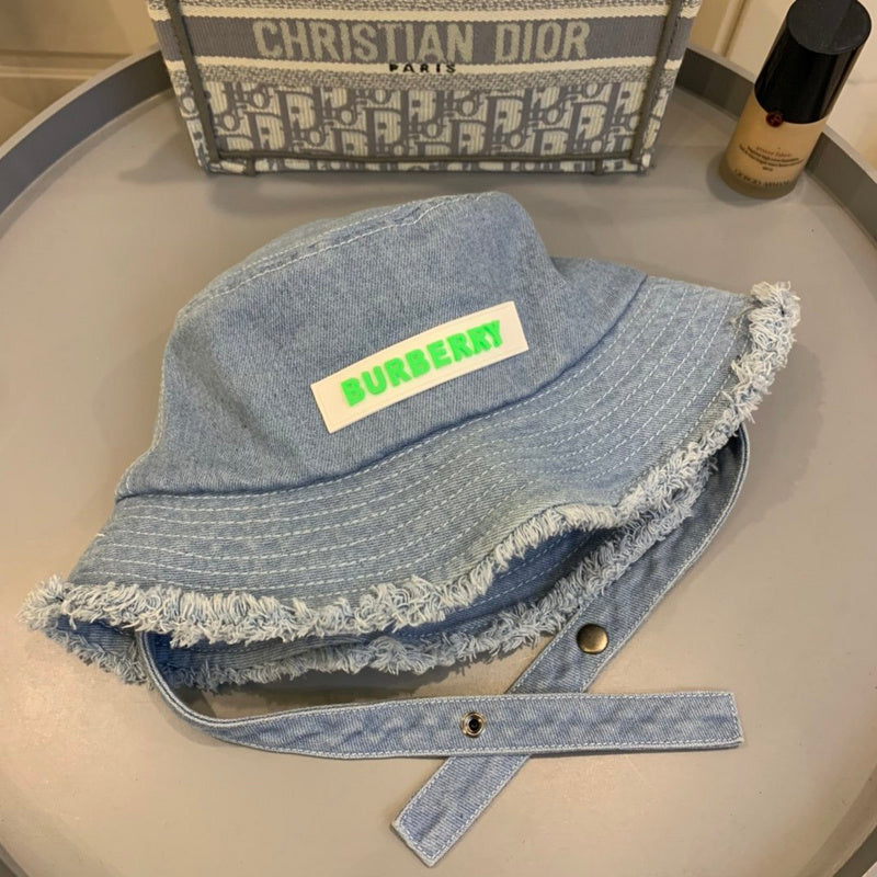 Side view of Burberry unisex cap