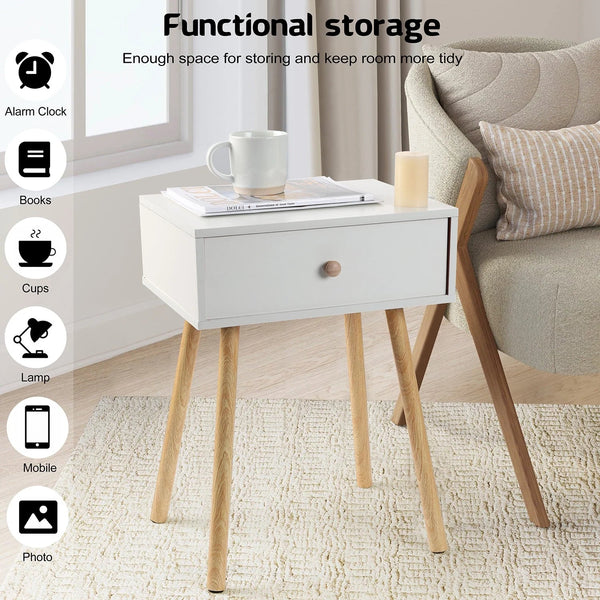 Nightstand, Modern End Table