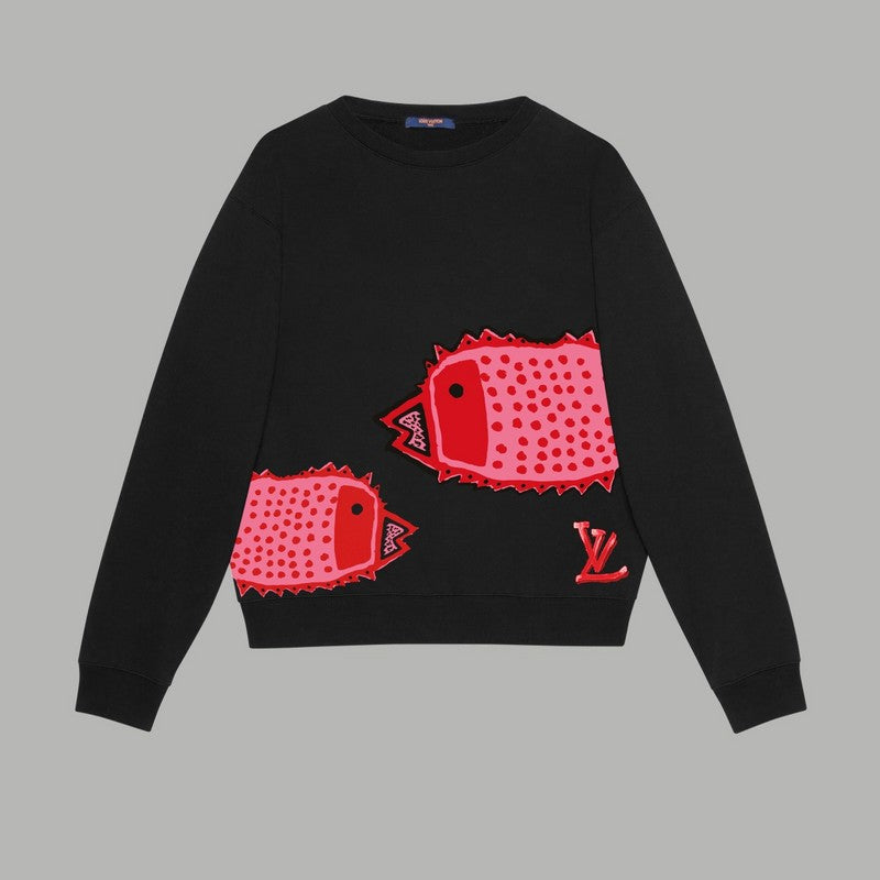 Front view of Louis Vuitton luxury clothing with contemporary cut