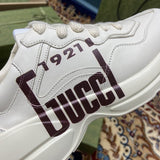 Gucci sneakers detailed view showing premium designer craftsmanship