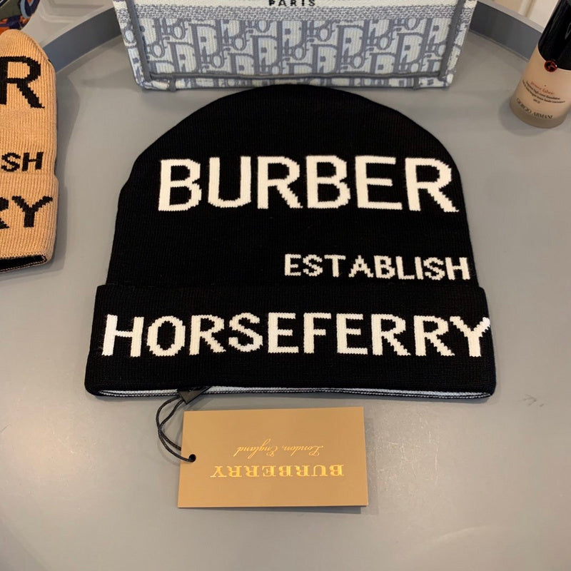 Close-up detail view of Burberry unisex cap