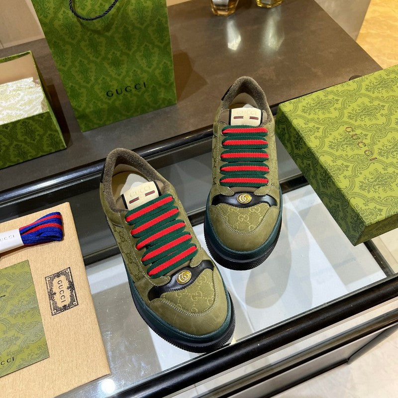 Gucci classic monochrome luxury sneakers view 5 cushioned comfort fit