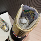 Gucci bold contrast luxury sneakers view 5 signature lace-up style