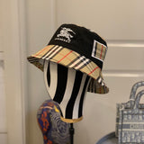 Close-up detail view of Burberry unisex cap