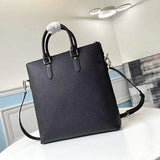 Back view of structured sleek women's handbag – women's statement bag