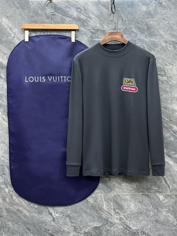 Back view of Louis Vuitton luxury clothing with streetwear-inspired cut