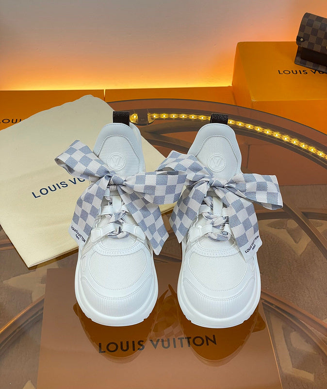 Louis Vuitton Tan Pointed-Toe Stiletto Heels - Side Profile View