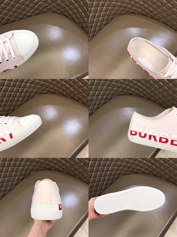 Burberry White Pointed-Toe Flats - Back View