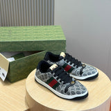 Gucci neutral cream luxury sneakers view 4 sleek tonal finish