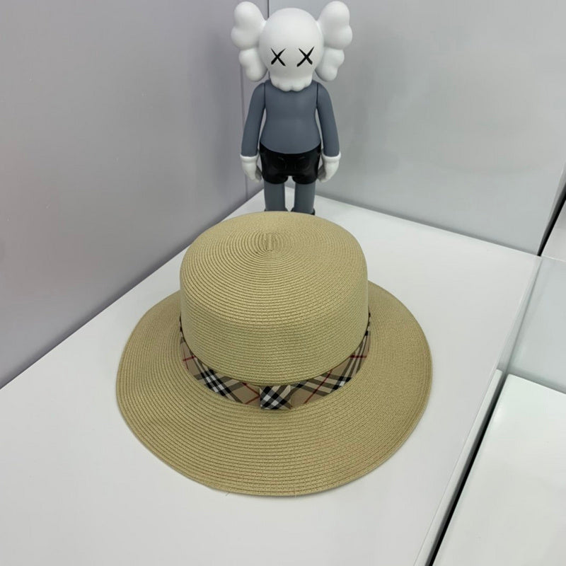 Close-up detail view of Burberry unisex cap