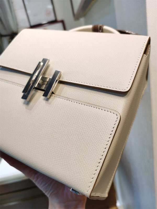 Tailored handbag styled for everyday wear
