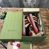 Gucci muted earth tones luxury sneakers view 9 retro runner design