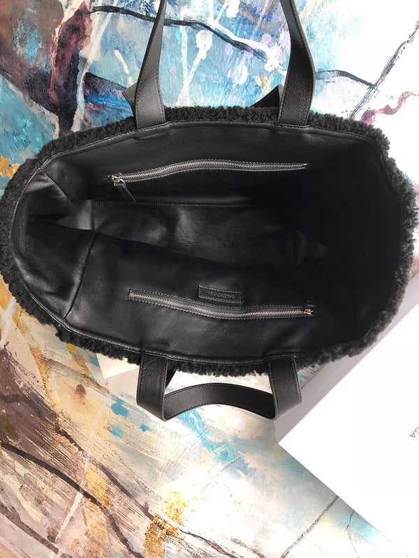 Refined Vegan Leather Handbag - Polished Finish | Women's Premium Handbag #950 - styled full view (image 7) of designer-inspired handbag