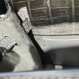Side view of effortless structured handbag