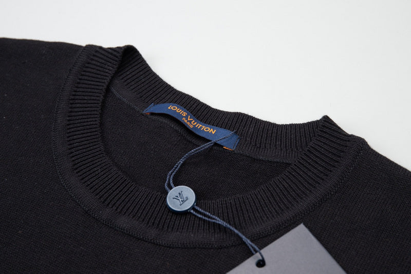 Flat lay presentation of Louis Vuitton cotton t-shirt with relaxed-fit cut