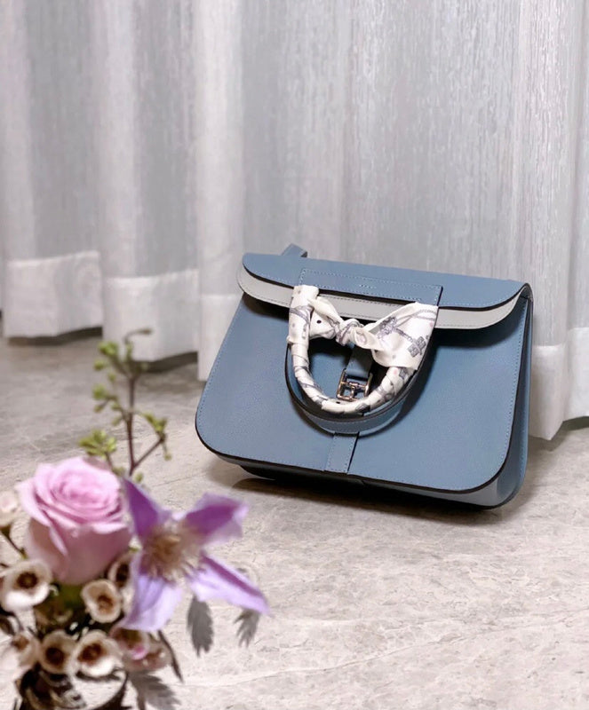 Side view of crisp structured handbag