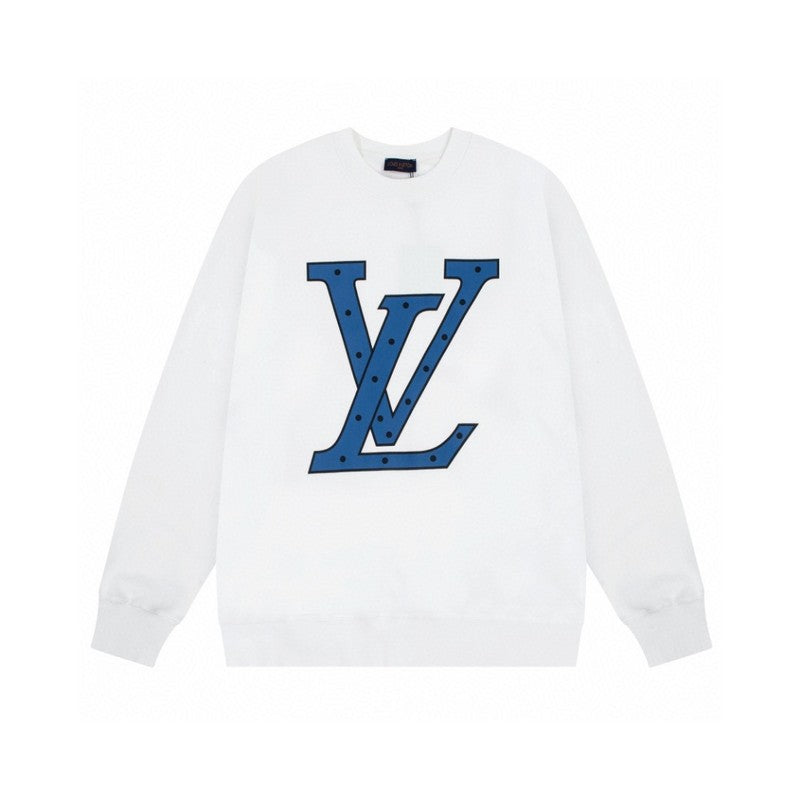 Side profile of Louis Vuitton luxury clothing with signature branding